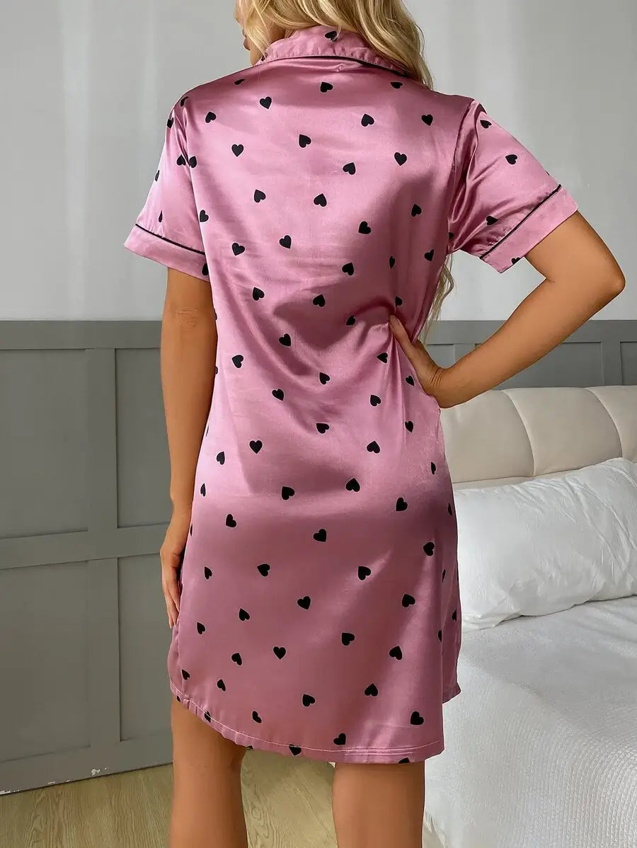 Pyjama Femme Nuisette Merveilleux en 100% Satin | CozyCloud