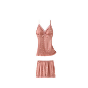 Pyjama Femme Ensemble Peignoir + Chemise de Nuit + Nuisette + Shorts + Pantalon Vêtements de Nuit en Soie | CozyCloud