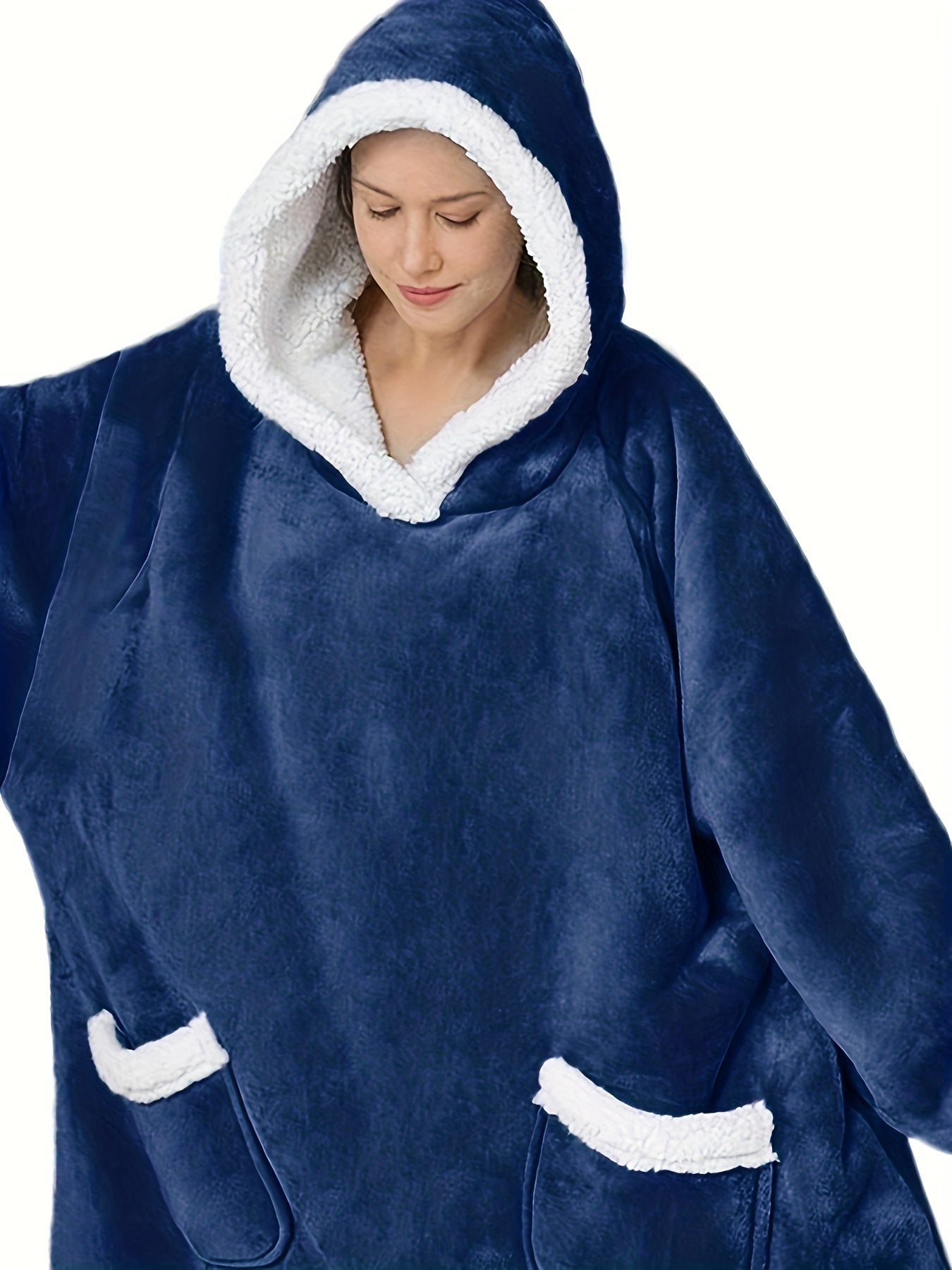 Pyjama Femme Plus Size Peignoir en Peluche avec Capuche Style en 100% Coton | CozyCloud