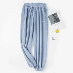 Pyjama Femme Long Pantalon en Peluche Douillet en Coton | CozyCloud