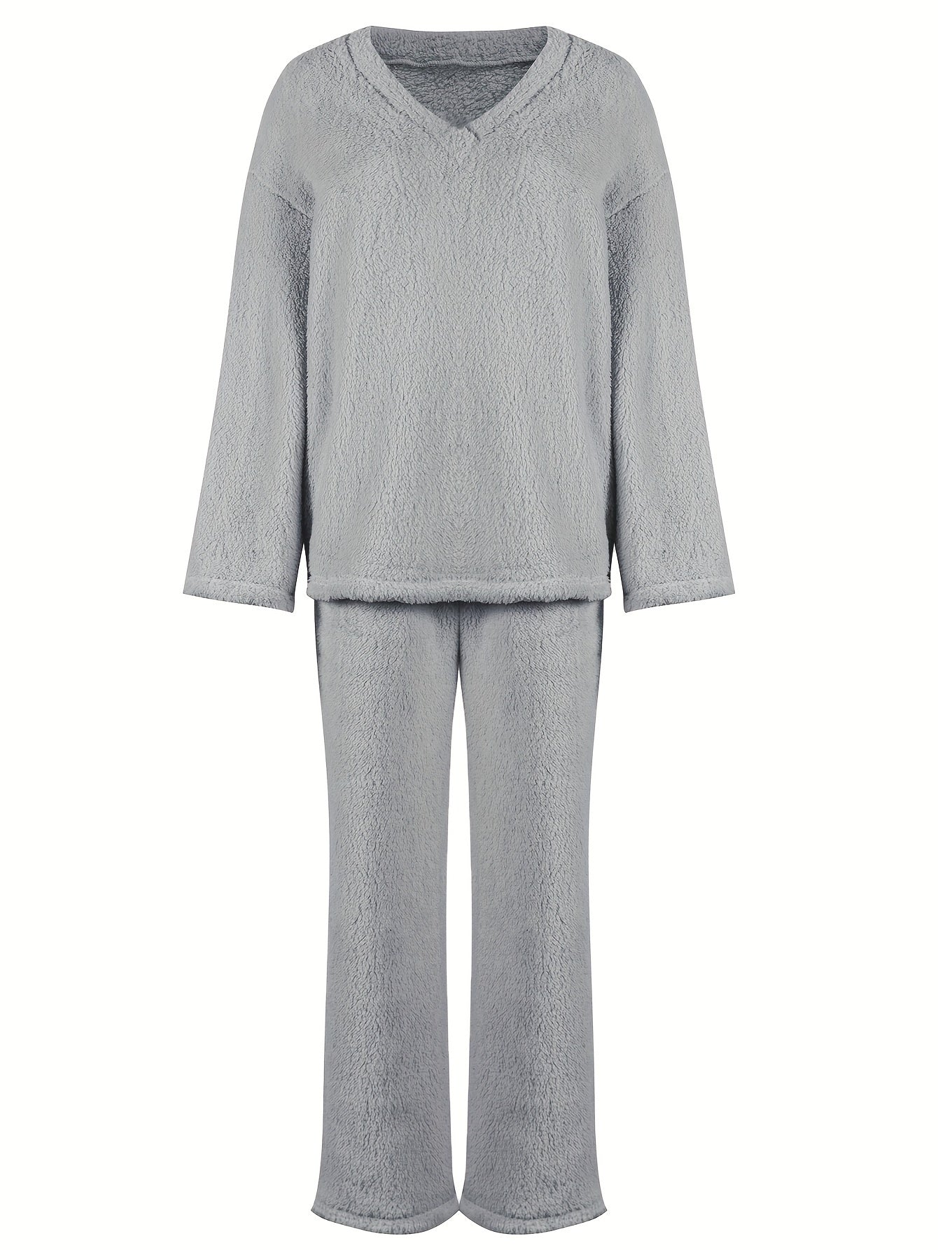 Pyjama Femme Long Pantalon + Chemise à Manches Longues Vuni en 100% Coton | CozyCloud