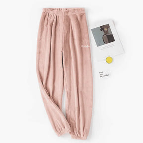 Pyjama Femme Long Pantalon en Peluche Douillet en Coton | CozyCloud