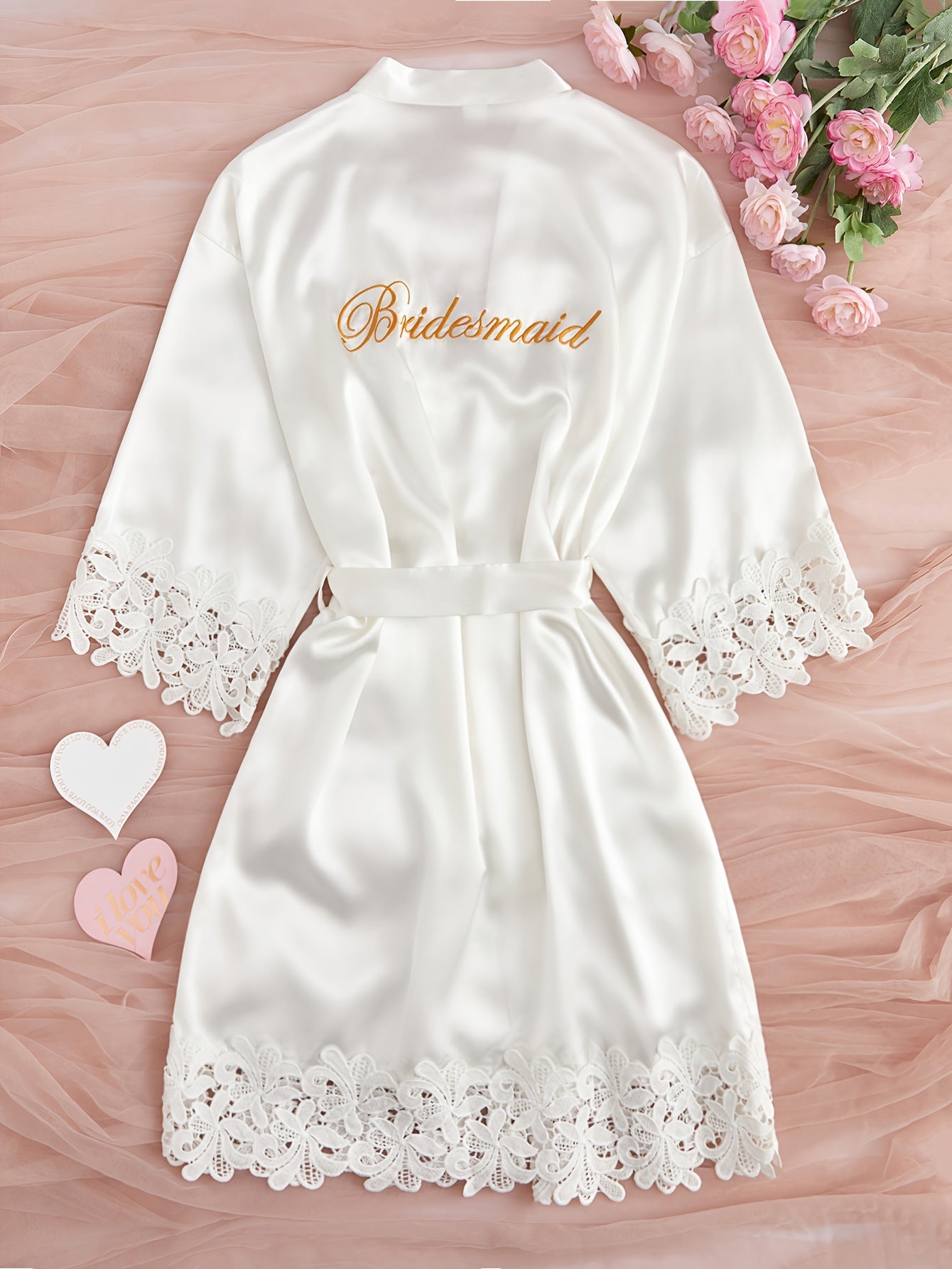 Pyjama Femme Peignoir à Manches Longues avec Noeud Marraine en 100% Satin | CozyCloud