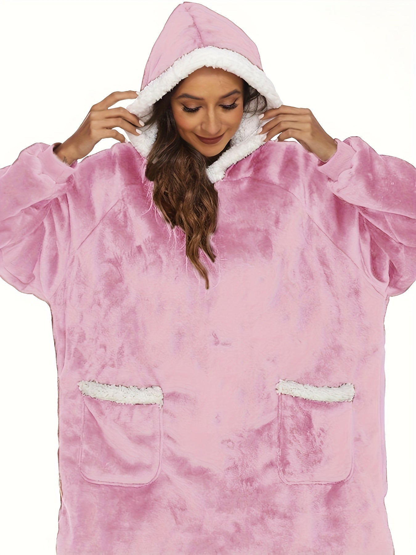 Pyjama Femme Plus Size Peignoir en Peluche avec Capuche Style en 100% Coton | CozyCloud