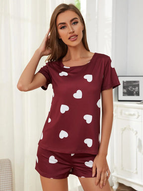 Pyjama Femme Courts Shorts + Chemise à Manches Courtes Blancs en Coton | CozyCloud