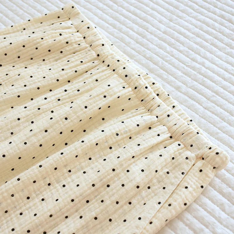 Pyjama Femme Long Pantalon + Chemise à Manches Longues Cotton Dreams en 100% Coton | CozyCloud