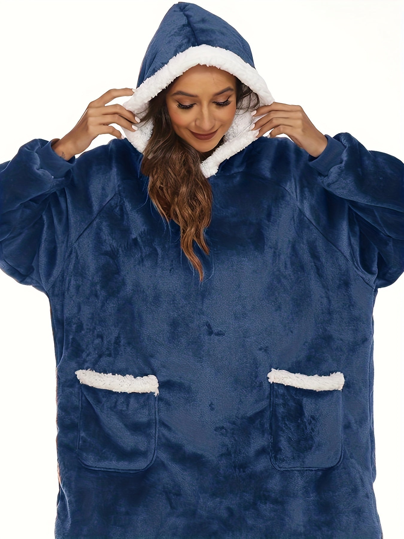 Pyjama Femme Plus Size Peignoir en Peluche avec Capuche Style en 100% Coton | CozyCloud